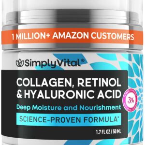 Anti-Aging Face Moisturizer with Retinol, Collagen & Hyaluronic Acid – Firming & Hydrating Face and Neck Cream | 1.7 fl oz